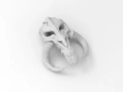 Realistic Mythosaur Pendant from Mandalorian TV series 3D print model