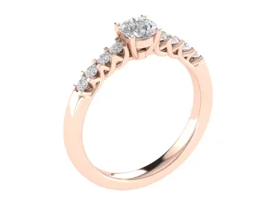 Women Ring  Render 3dm STL OBJ FBX TXT Details 3D print model 5