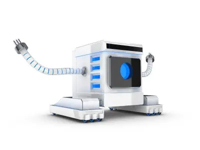 Funny Robot Character 3D model