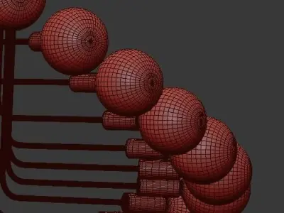 Modern Loft Industrial Chandelier Light 3D model