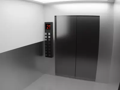 Elevator And Corridor Design  Free 3D model