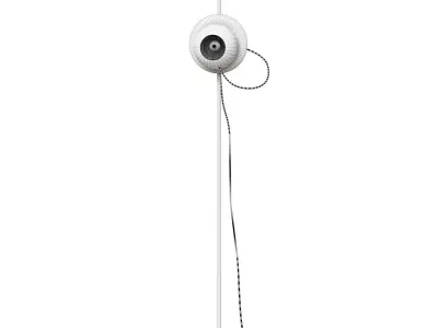 Outdoor designer lamp Wire by Milan brown D25 3D model