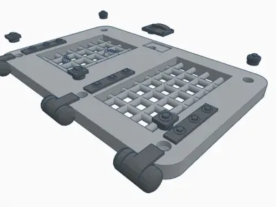 Guitar Backplate Dungeon Door 3D print model