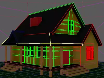Stylized 3D House Model for Games and Animation  Low-poly 3D model