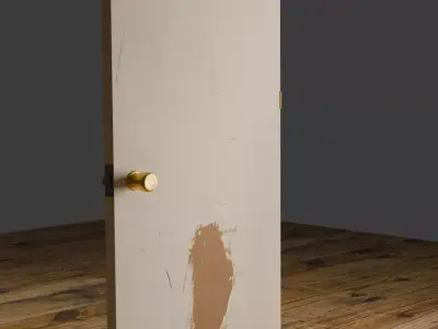 Old Wooden Door Free 3D model