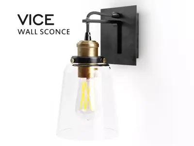 VICE wall sconce Low-poly 3D model