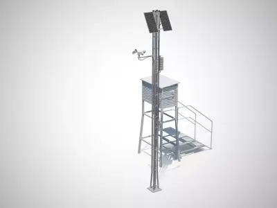 Weather Station 3D model
