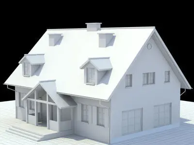 single family house 3D model