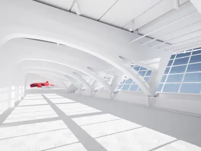 Art Museum Low-poly 3D model Low-poly 3D model
