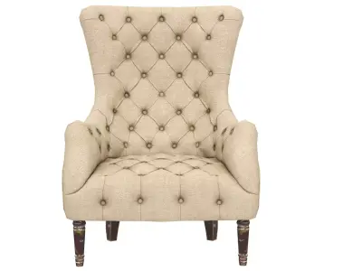 Armchair Aidan Gray Low-poly 3D model