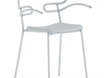 Genoa With Armrest Chair by Traba 3D model