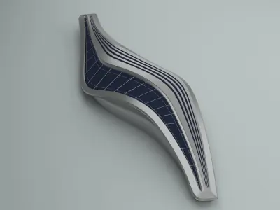 Futuristic building architectural building 3D model