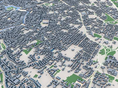 Livorno City Italy 3D model