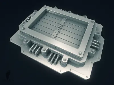 3D SciFi Garbage Chute 3D model