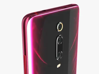 Xiaomi Redmi K20 Pro Flame red 3D model
