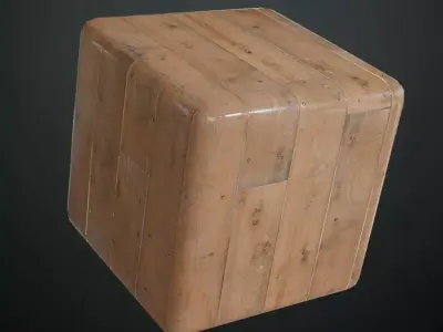 Light Knotted Pine Wood Planks PBR Seamless Texture