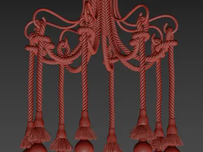 Loft Rope Light 8 3D model