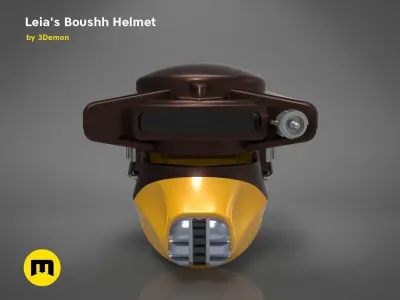 Princess Leia - Boushh Helmet 3D print model