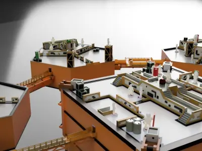 Metal gear solid 2 BIG big shell platform package 3D print model