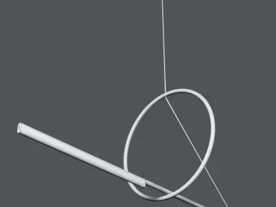 CERCLE  TRAIT PENDANT by CVL Luminaires Low-poly 3D model