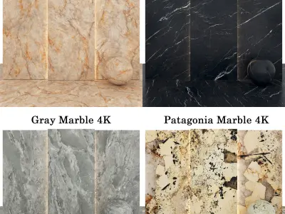 Marble 51 - Patagonia-BlackMarquina-Crystal Beige Texture