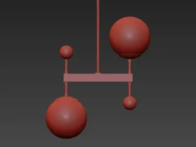 Libra Pendant 3D model