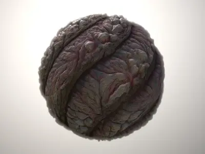 Material Skin Monster 58 Seamless PBR Texture Texture