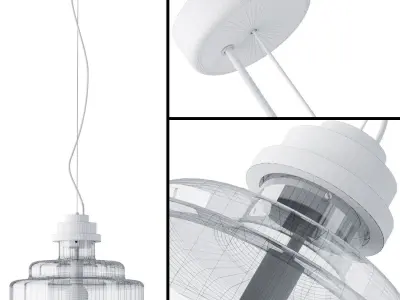 Pendant lamp By KAISHI Low-poly 3D model