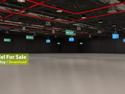 Exhibition Hall Ceiling 3D model