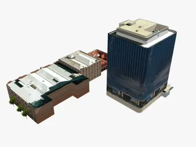 201 Charlotte Street Low-poly 3D model