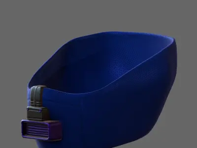 Gas mask helmet 3d model scifi Low-poly  Low-poly 3D model 292