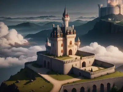 15 different castle ideas against the backdrop Texture