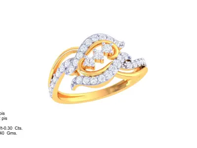 Women Ring Render 3dm STL OBJ FBX Details  3D print model order