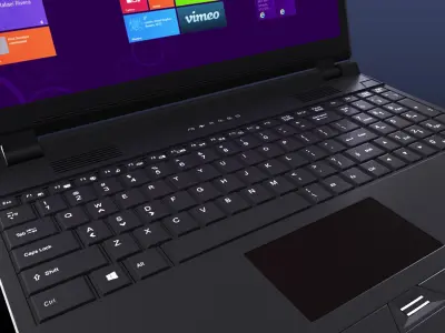 Realistic Laptop Computer 3D model