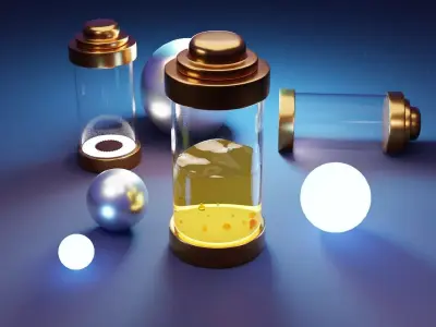 Energy Capsule Animation 3D model