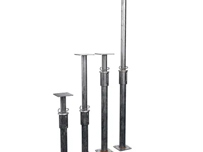 Steel Props Low-poly 3D model