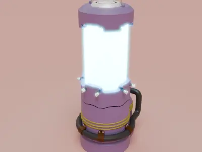 Lantern that glows when pulled 3D model