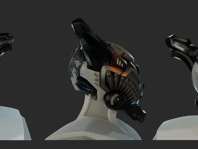 helmet elien 01 01 3D model