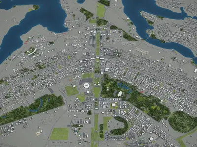 Brasilia  Low-poly 3D model