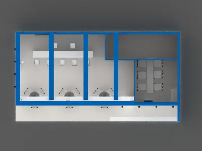 10 mtr x 6 mtr  Exhibition Stand  Free 3D print model