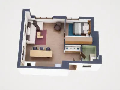 3D Floor Plan model 10 3D model