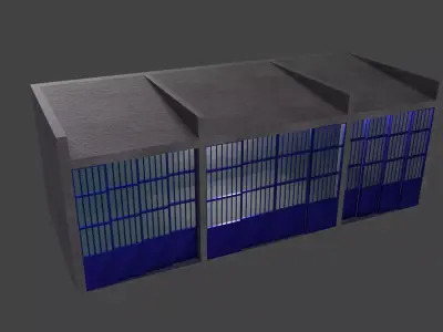 work shop Low-poly 3D model