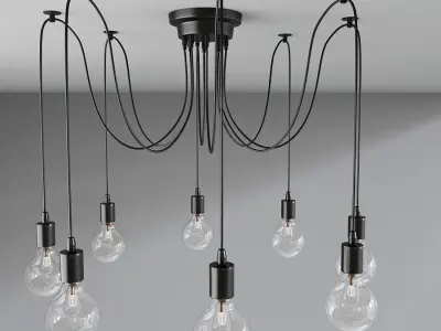 Wire Jungle Pendant Lights 3D model purchase