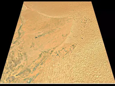 NEOM city topography Saudi Arabia - tile n28 e39 3D model