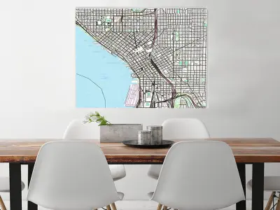 Cityscape Seattle Washington USA 3D model