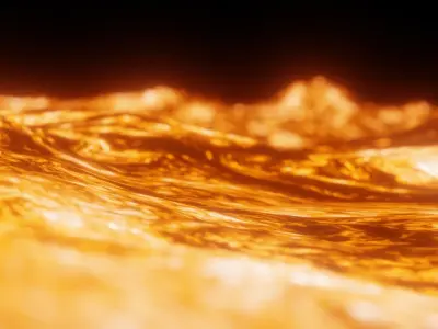 Animated Lava Low-poly 3D model