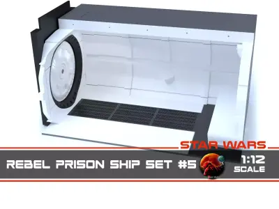 The Mandalorian - Rebel Prison Ship 5 - Cell Interior 1-12 scale 3D print model
