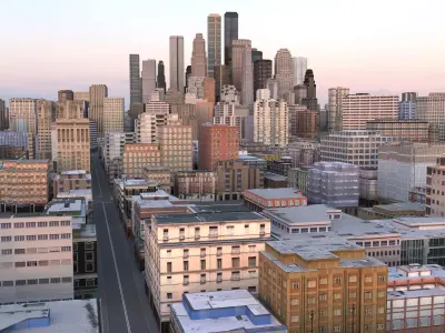 City 63 Low-poly 3D model