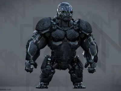 Transformers Optimus Primal ROTB Beast Form 3D model