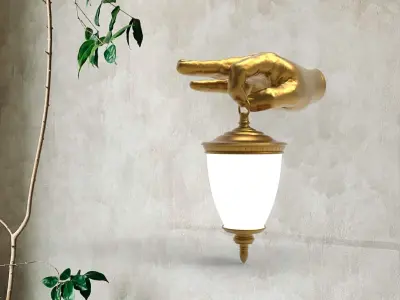 hand Wall Lamp 3D print model purchase